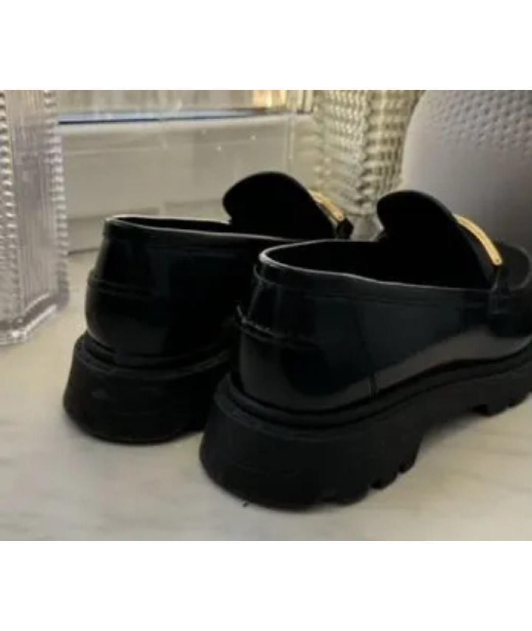 CHRISTIAN DIOR Черные кожаные лоферы, фото 4
