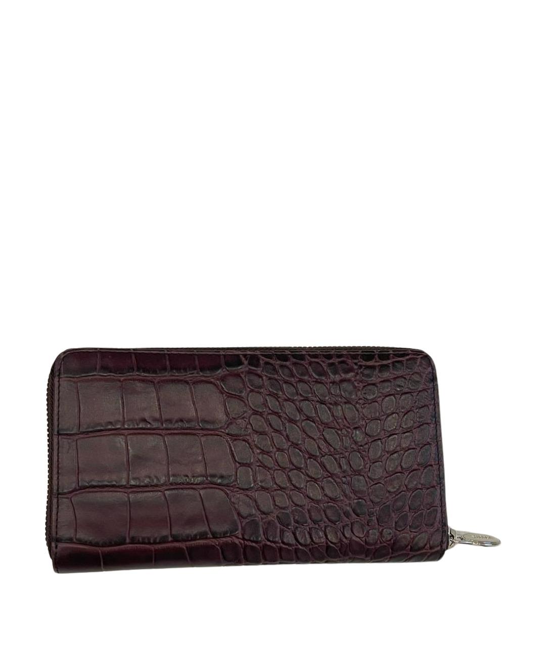FURLA Бордовый кожаный кошелек, фото 1