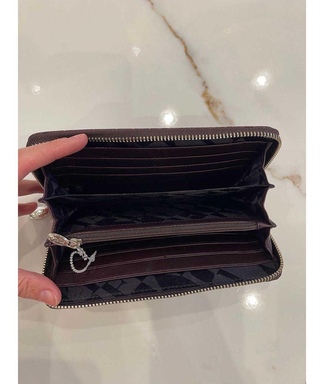 FURLA Бордовый кожаный кошелек, фото 4