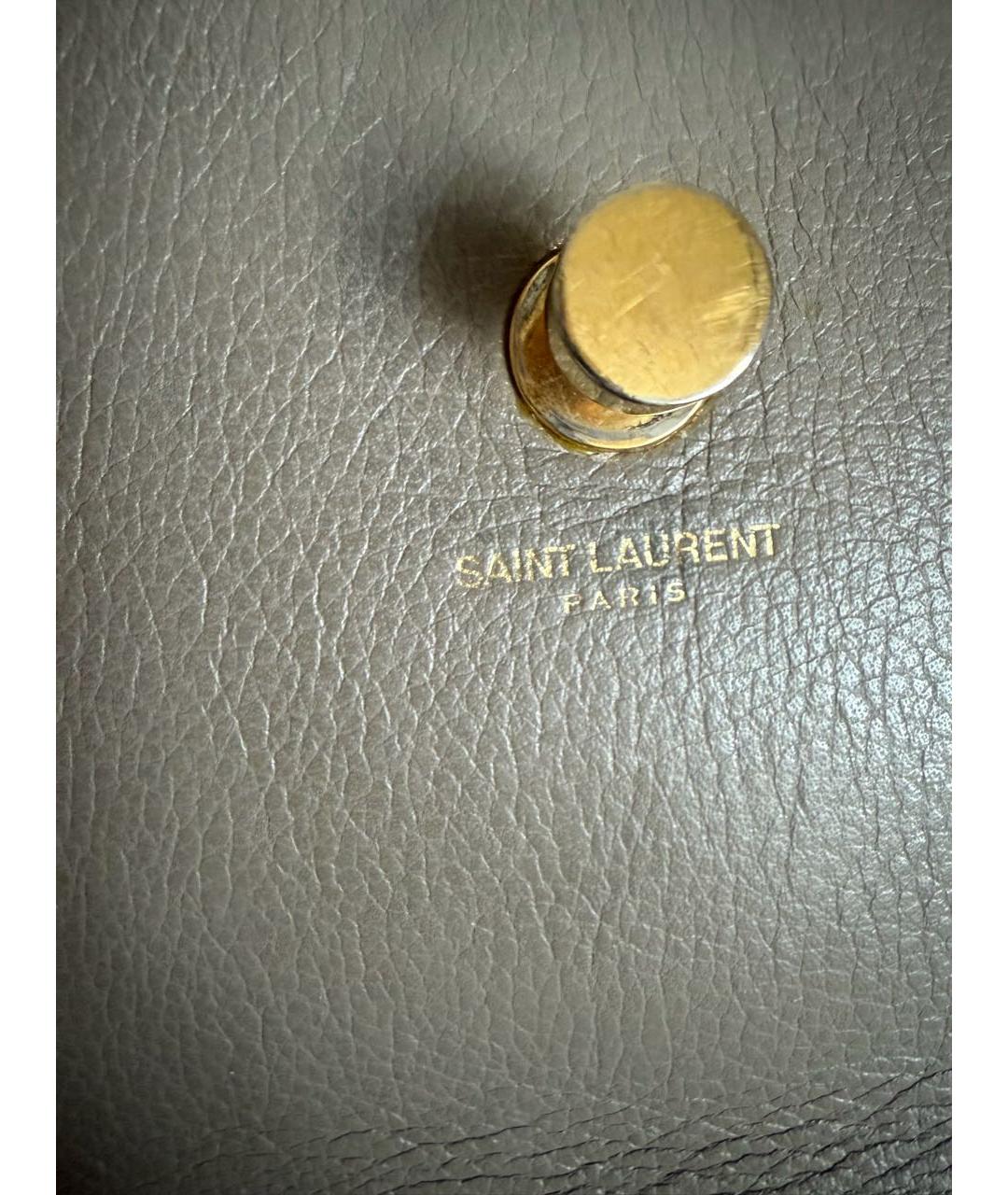 SAINT LAURENT Кожаная сумка через плечо, фото 6