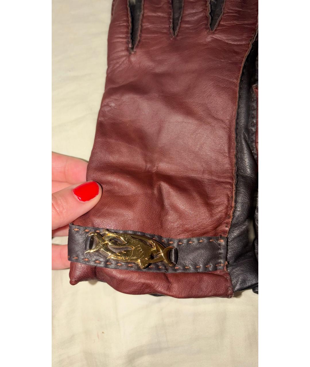 ETRO Кожаные перчатки, фото 3