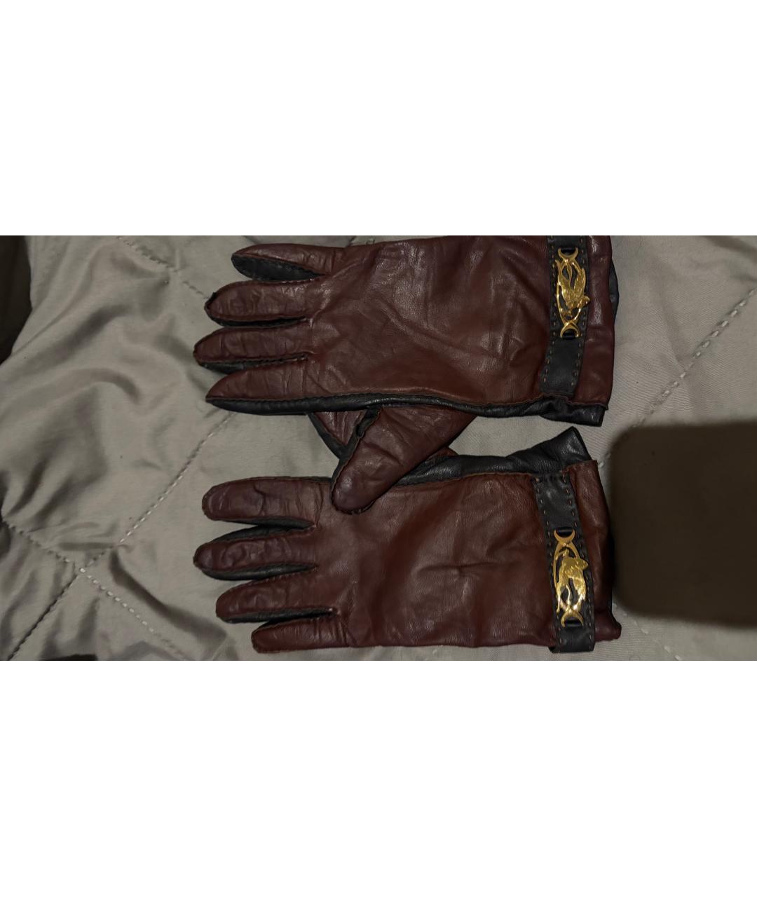 ETRO Кожаные перчатки, фото 6
