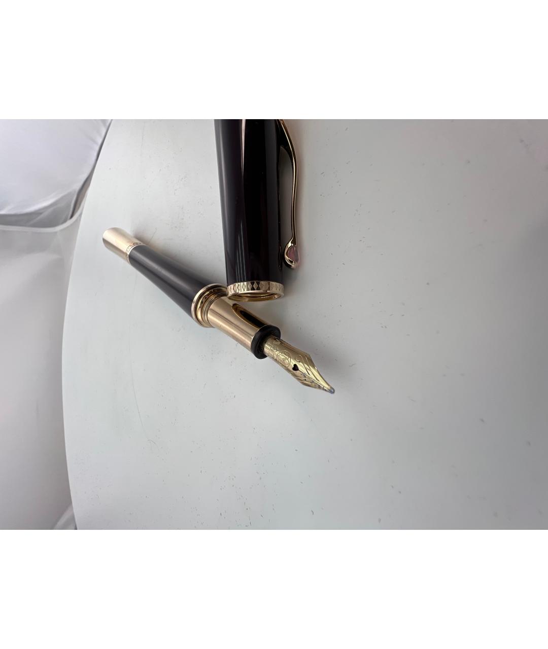 MONTBLANC Черная позолоченная перьевая ручка, фото 5