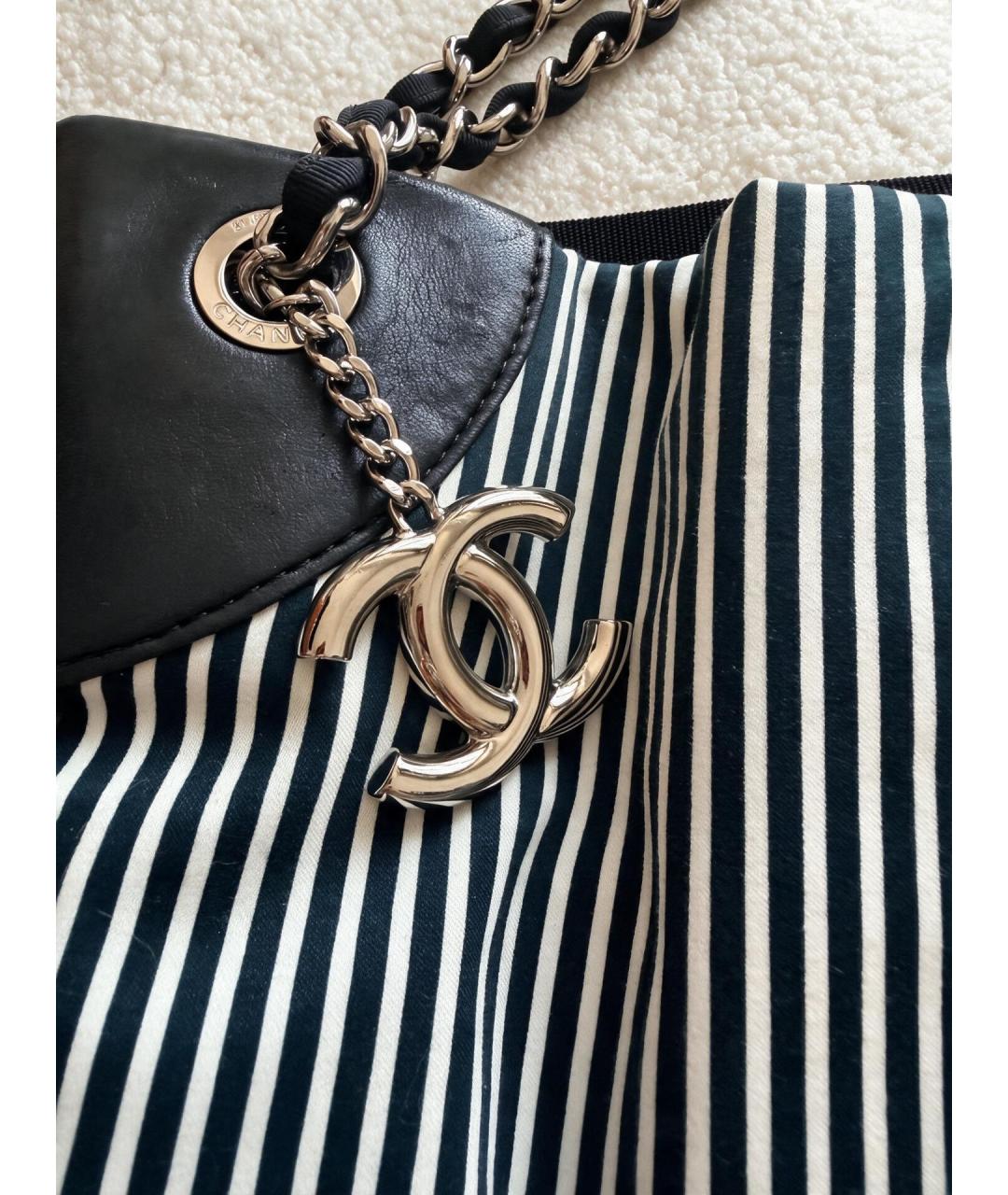 CHANEL Темно-синяя сумка через плечо, фото 4