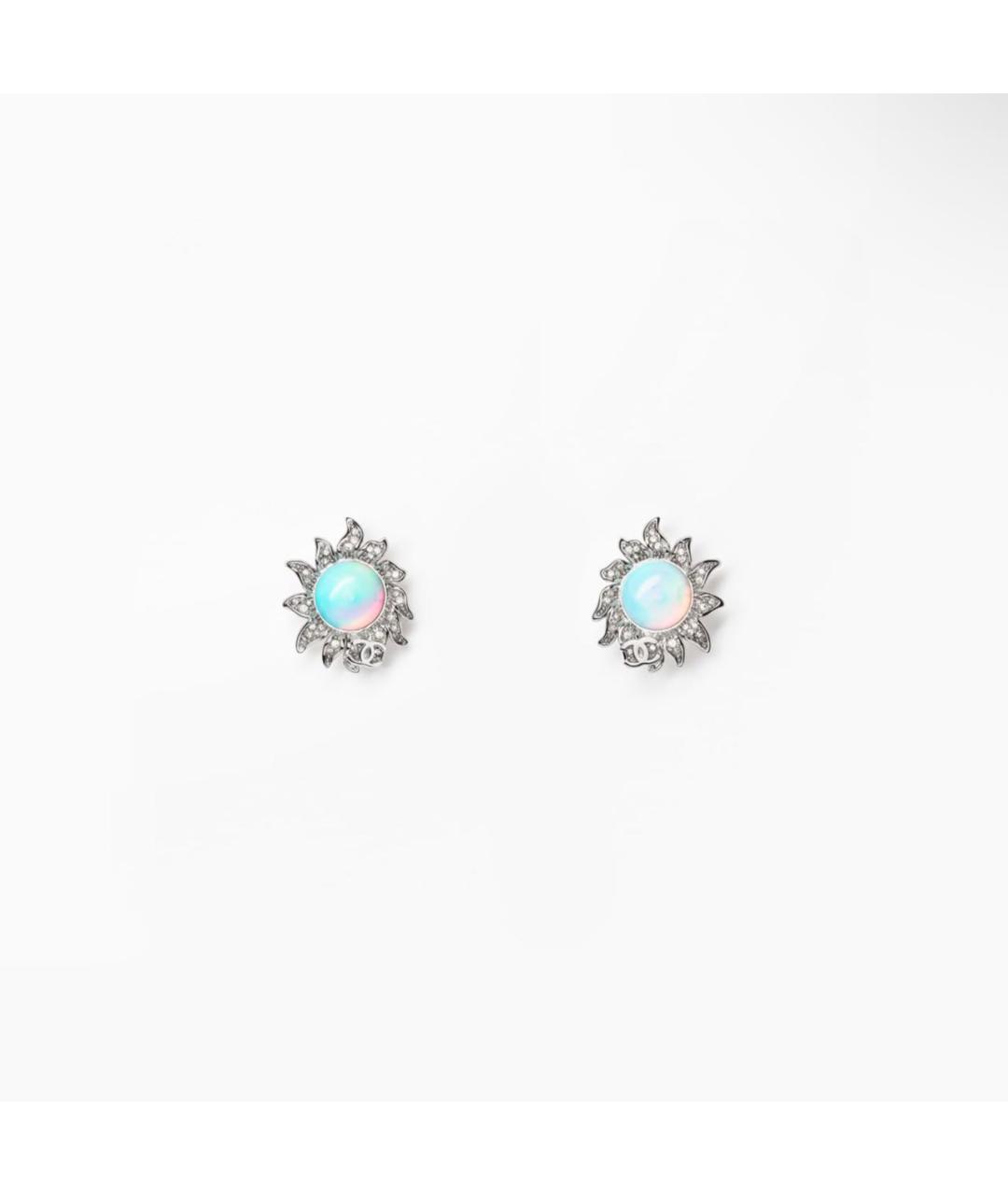 CHANEL Серебряные металлические серьги, фото 2