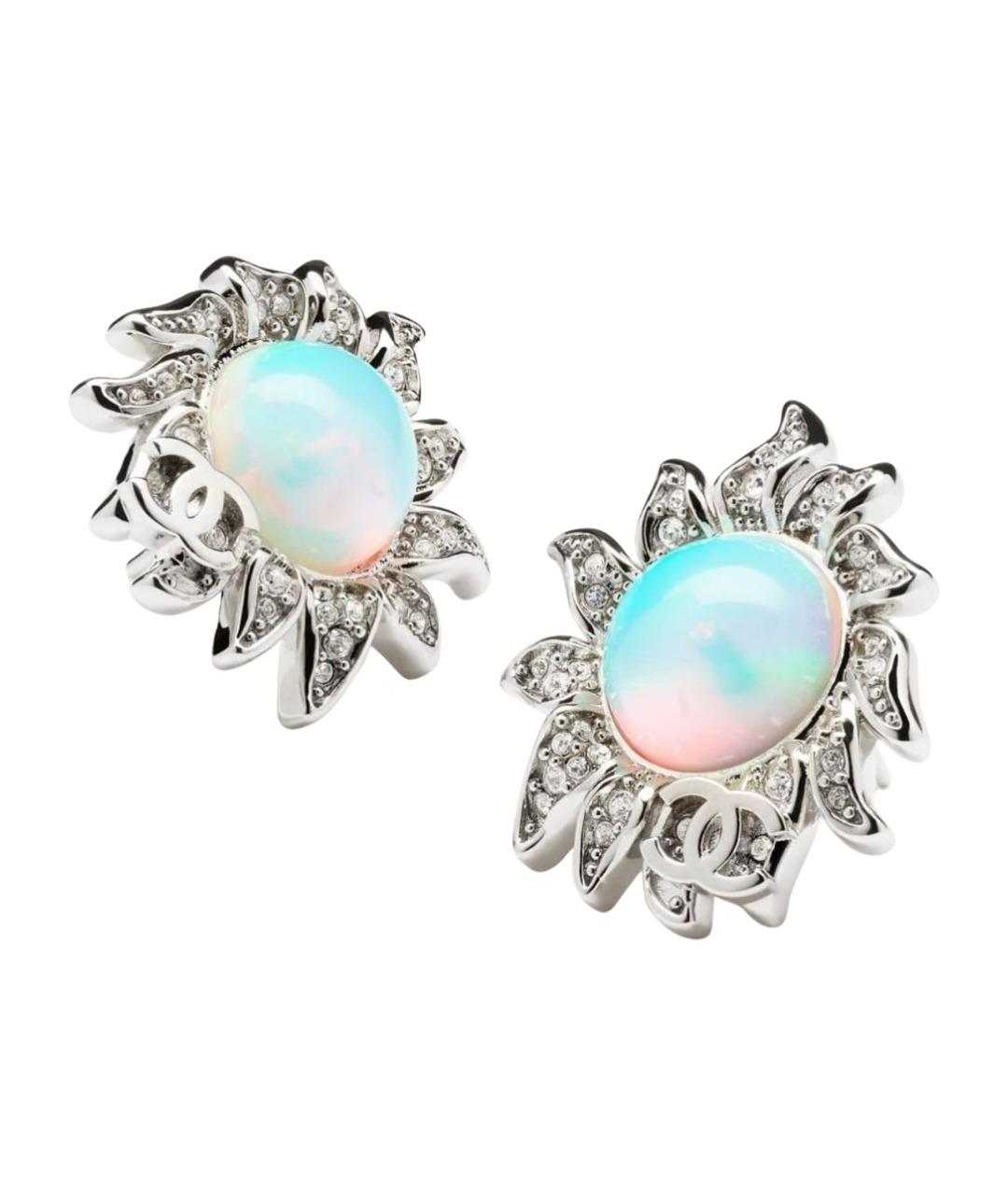 CHANEL Серебряные металлические серьги, фото 1