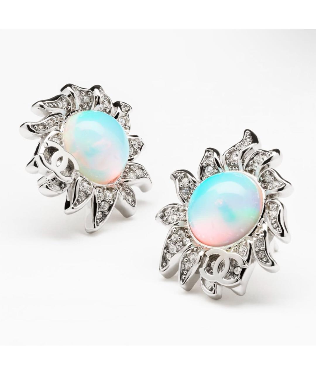 CHANEL Серебряные металлические серьги, фото 3