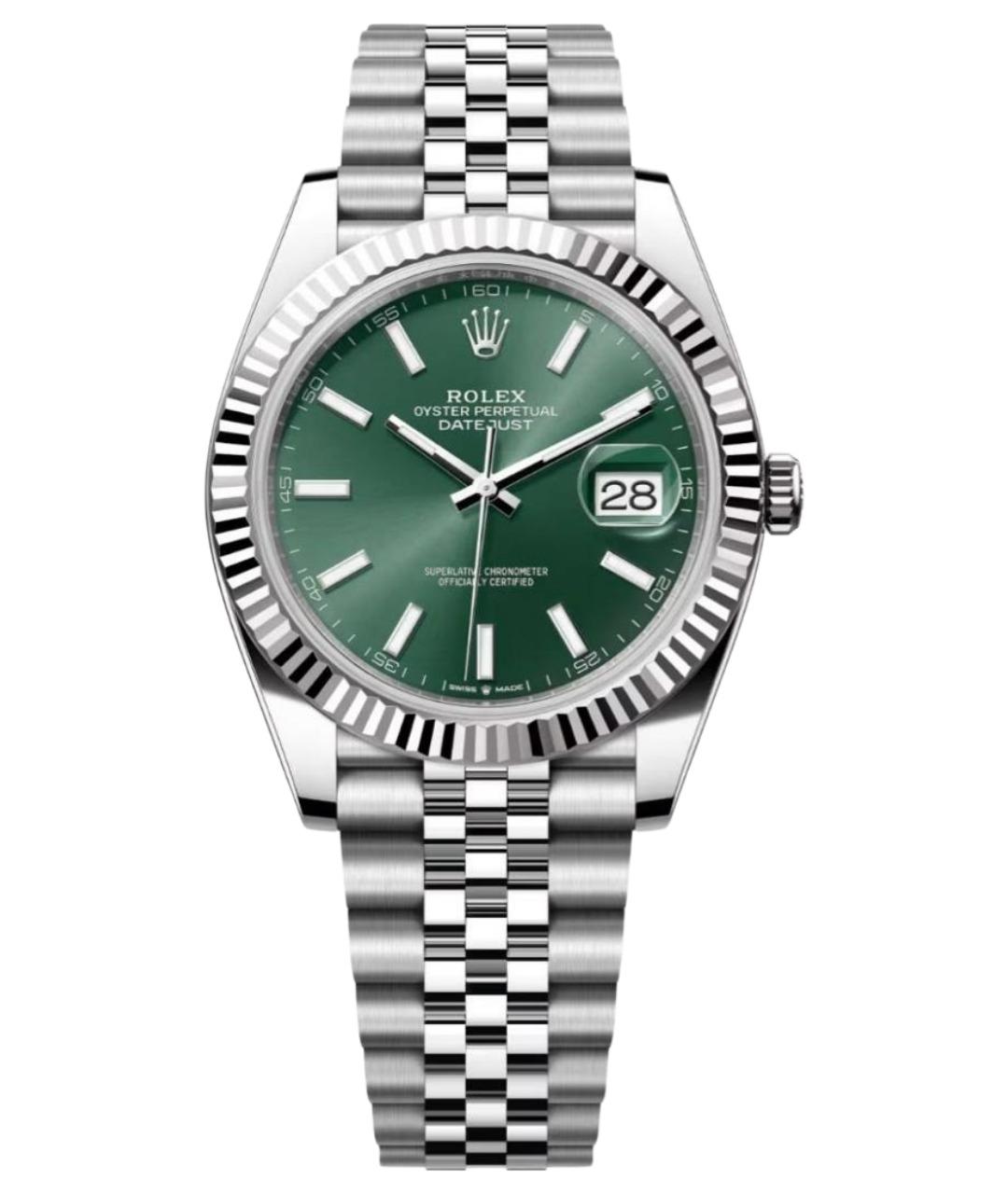 ROLEX Серебряные часы, фото 1