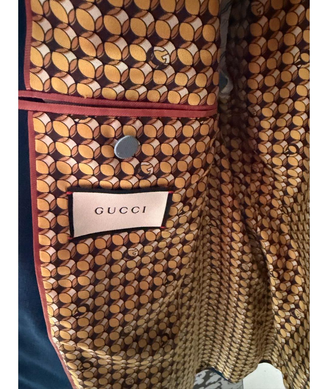 GUCCI Темно-синий классический костюм, фото 6