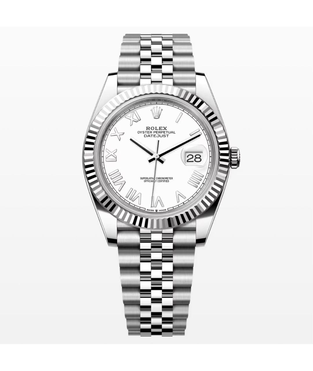 ROLEX Серебряные часы из белого золота, фото 3