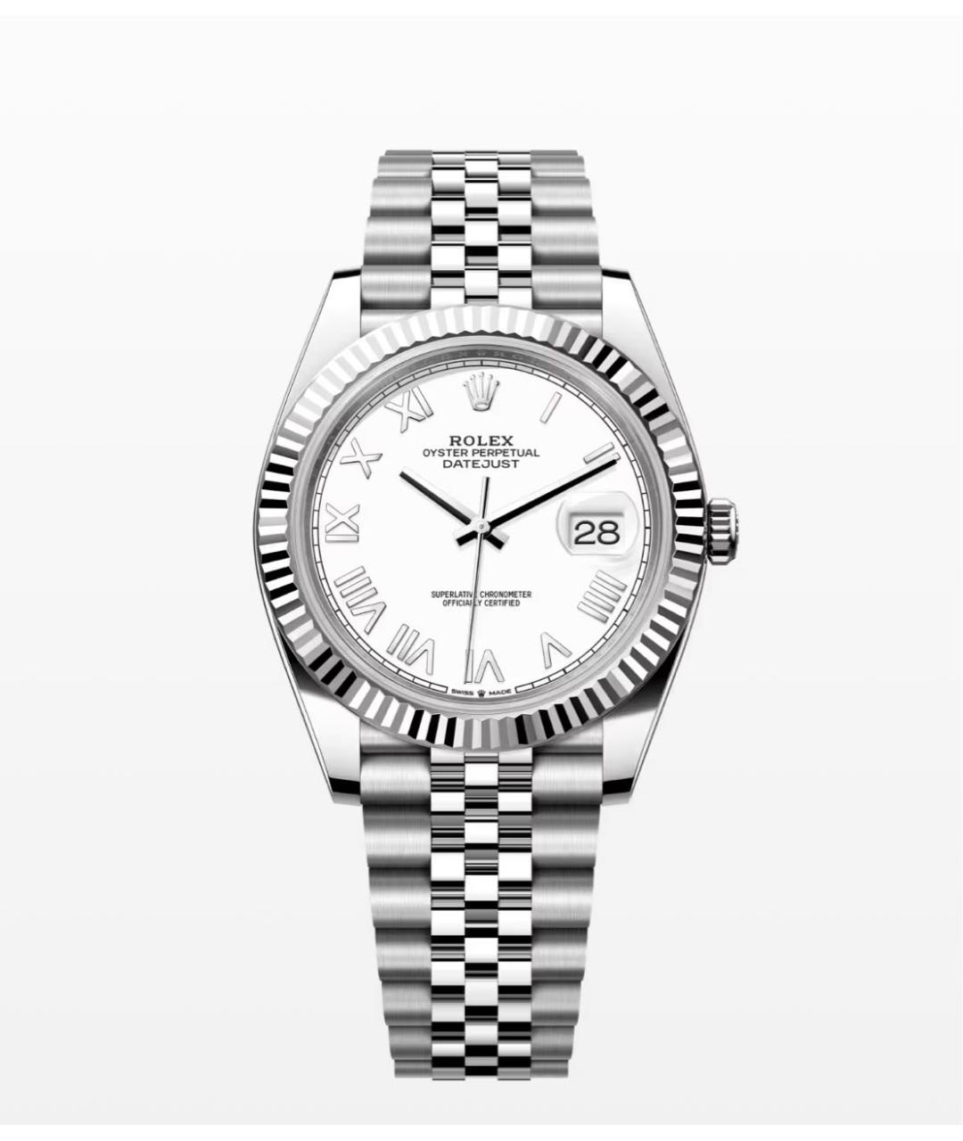 ROLEX Серебряные часы из белого золота, фото 2