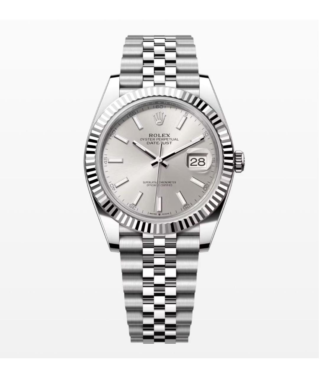 ROLEX Серебряные часы из белого золота, фото 3