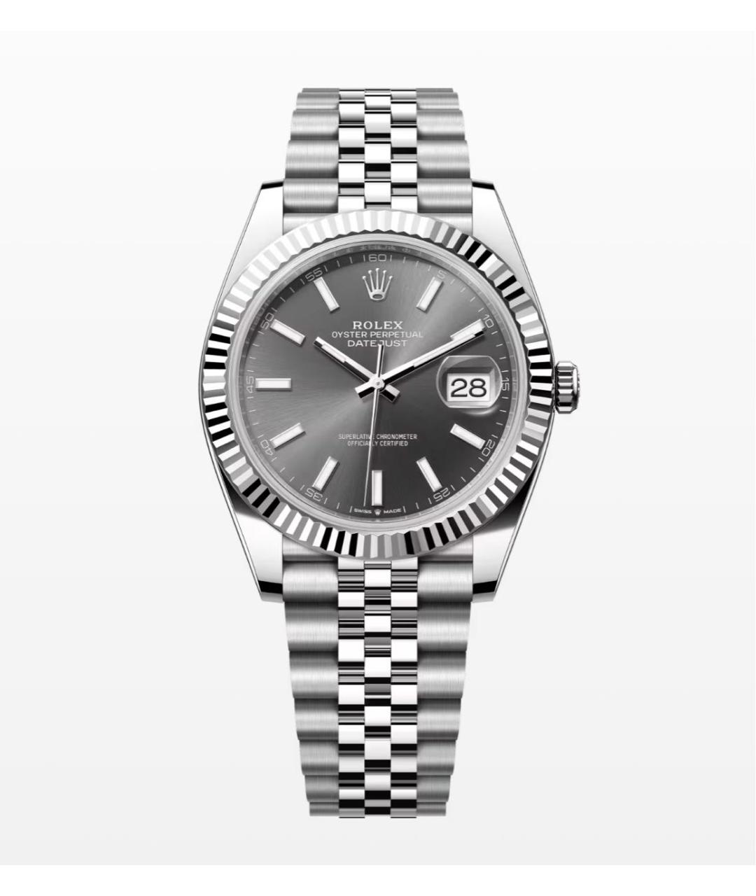ROLEX Серебряные часы из белого золота, фото 2