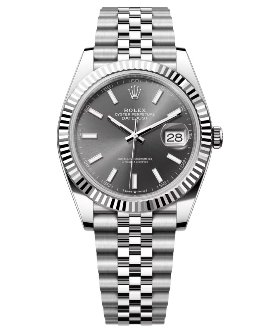 ROLEX Серебряные часы из белого золота, фото 1