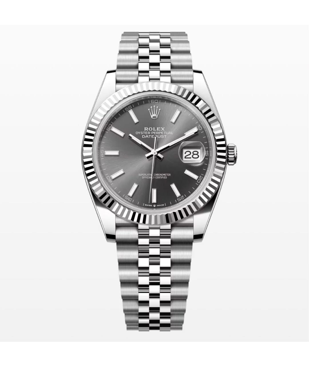 ROLEX Серебряные часы из белого золота, фото 3