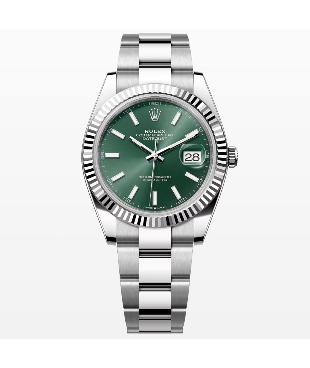 ROLEX Серебряные часы из белого золота, фото 3