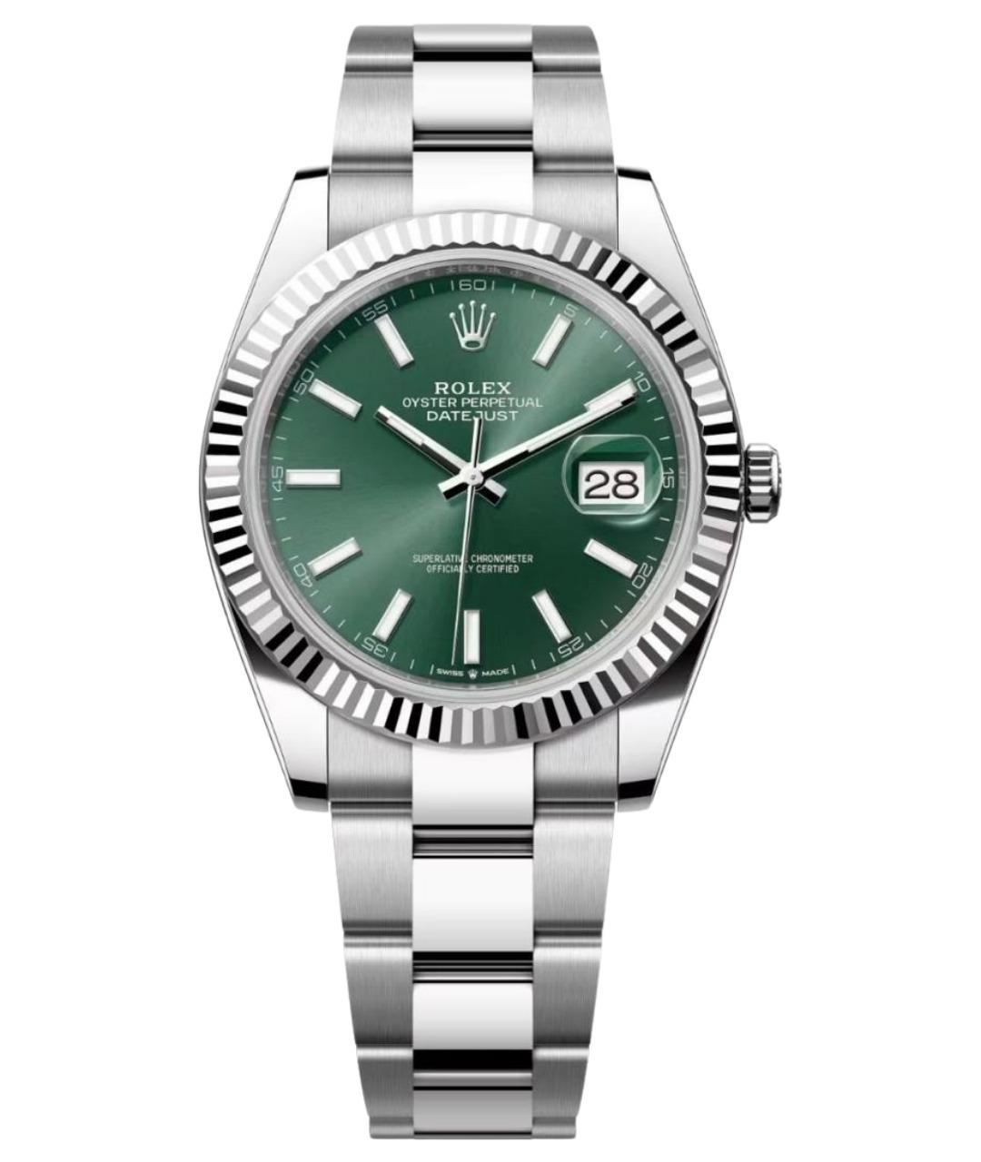 ROLEX Серебряные часы из белого золота, фото 1