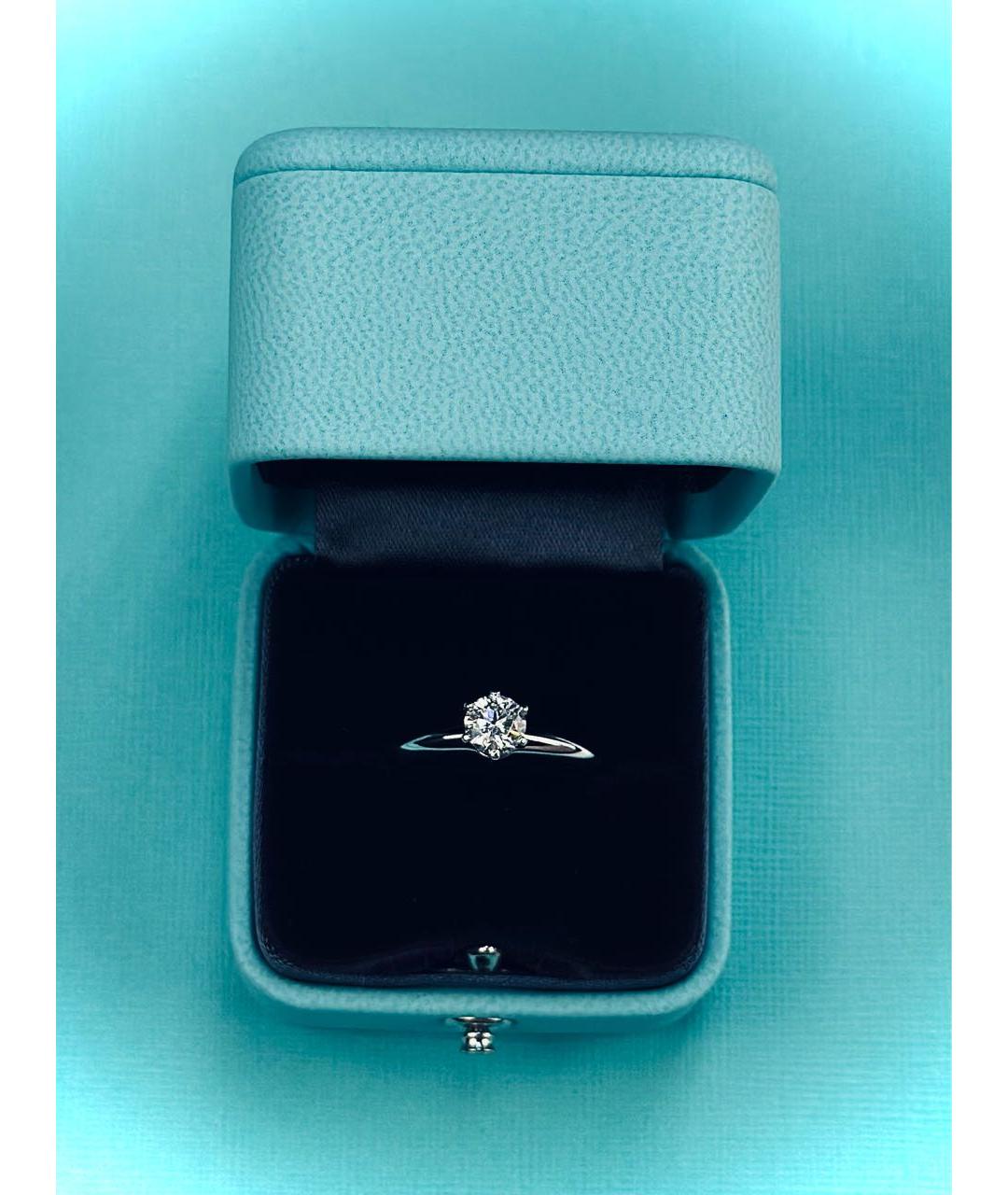 TIFFANY&CO Белое платиновое кольцо, фото 2