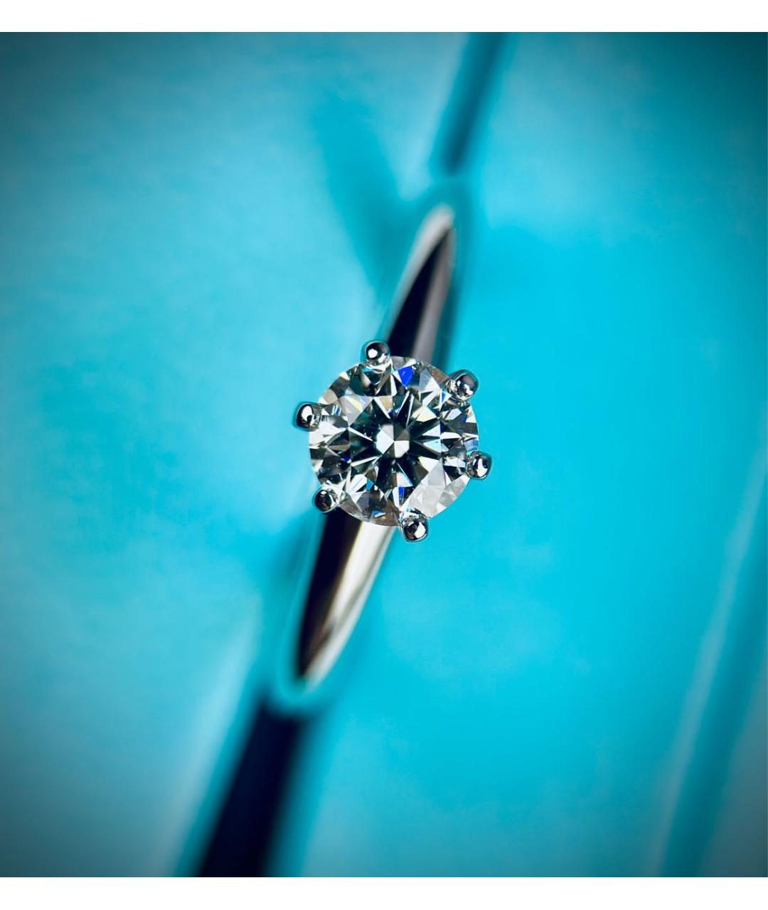 TIFFANY&CO Белое платиновое кольцо, фото 5