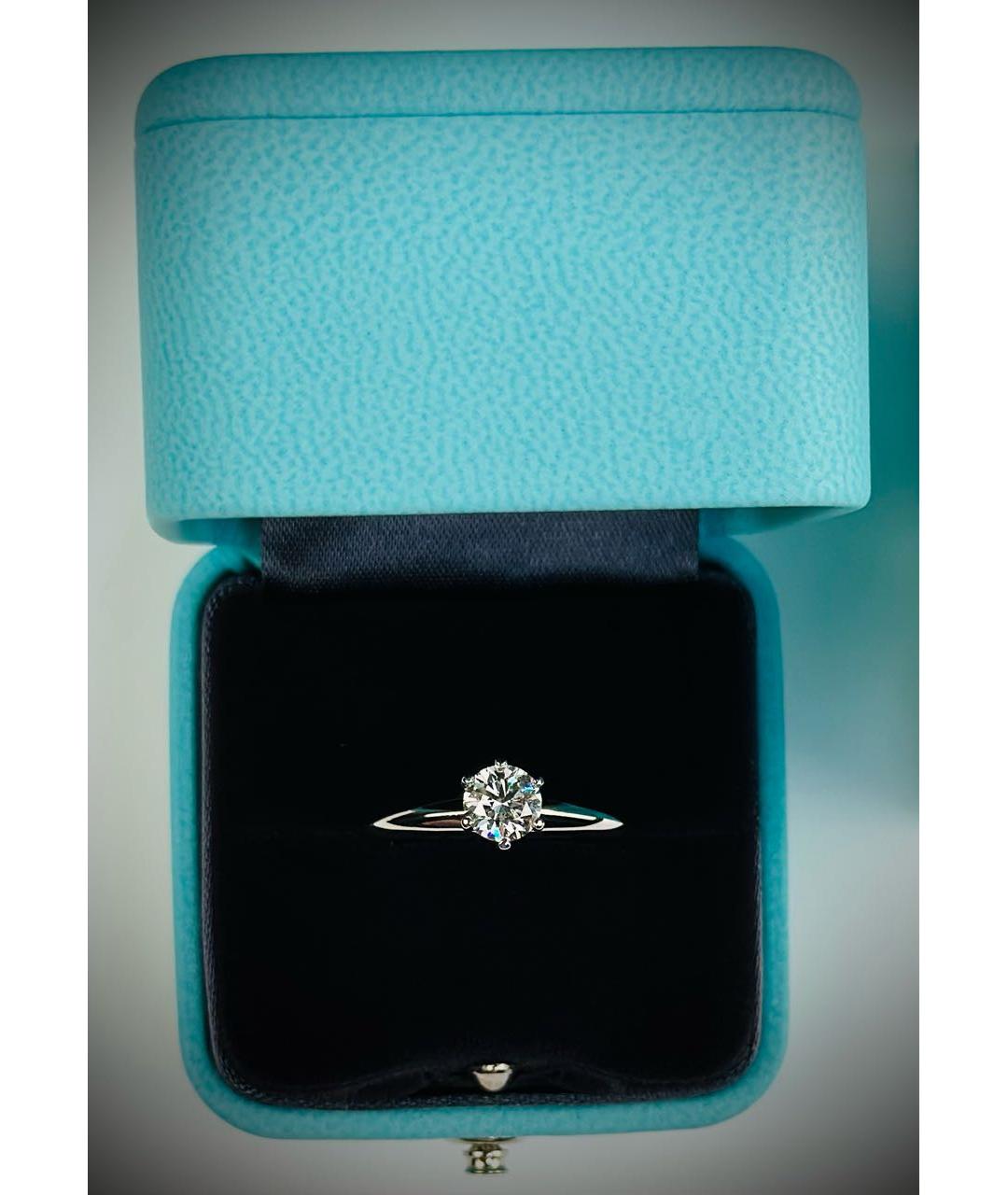 TIFFANY&CO Белое платиновое кольцо, фото 2