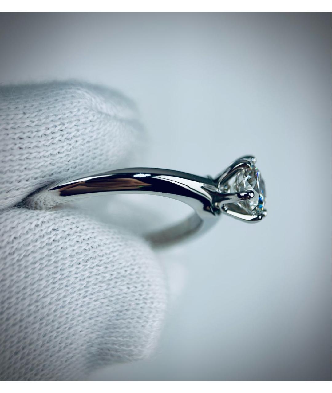 TIFFANY&CO Белое платиновое кольцо, фото 5