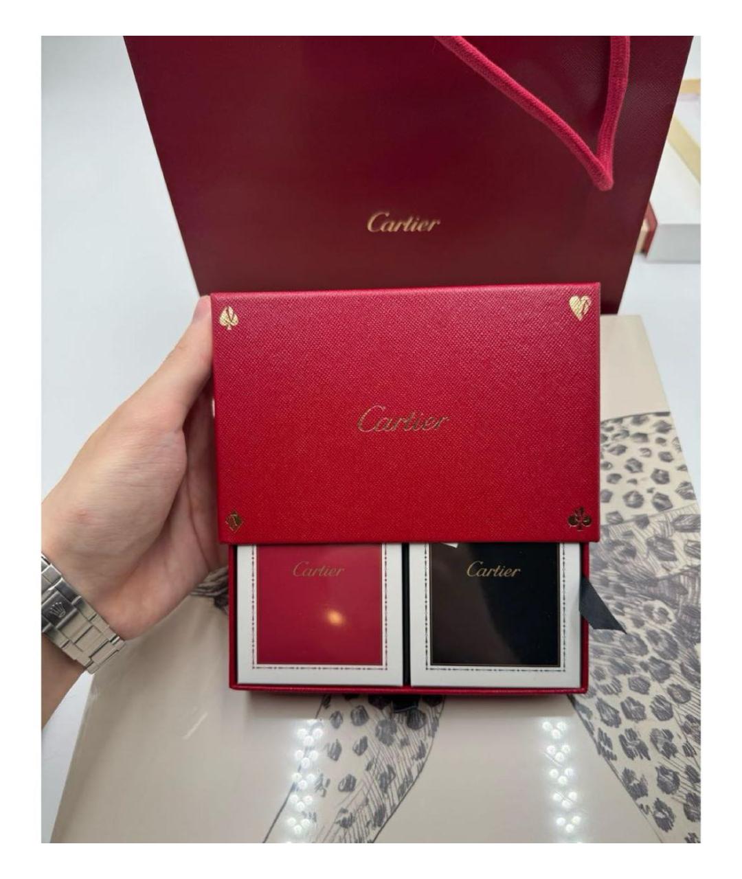 CARTIER Бордовый кардхолдер, фото 3