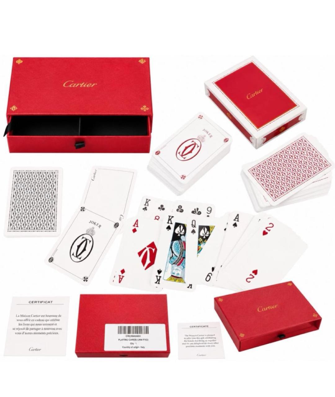 CARTIER Бордовый кардхолдер, фото 4