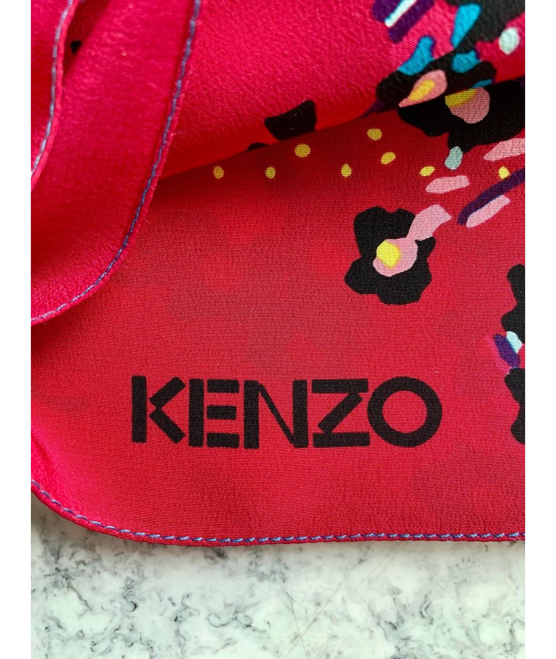 KENZO Мульти шелковый шарф, фото 3