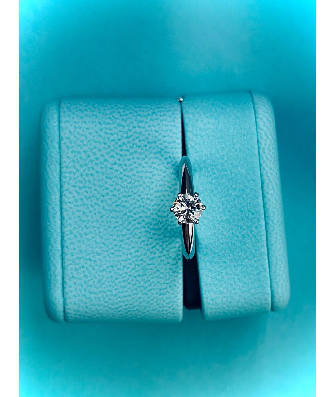 TIFFANY&CO Белое платиновое кольцо, фото 6