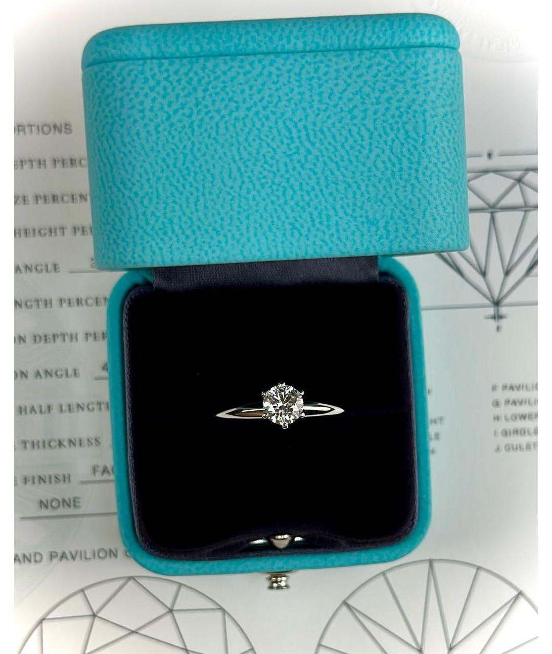 TIFFANY&CO Белое платиновое кольцо, фото 4
