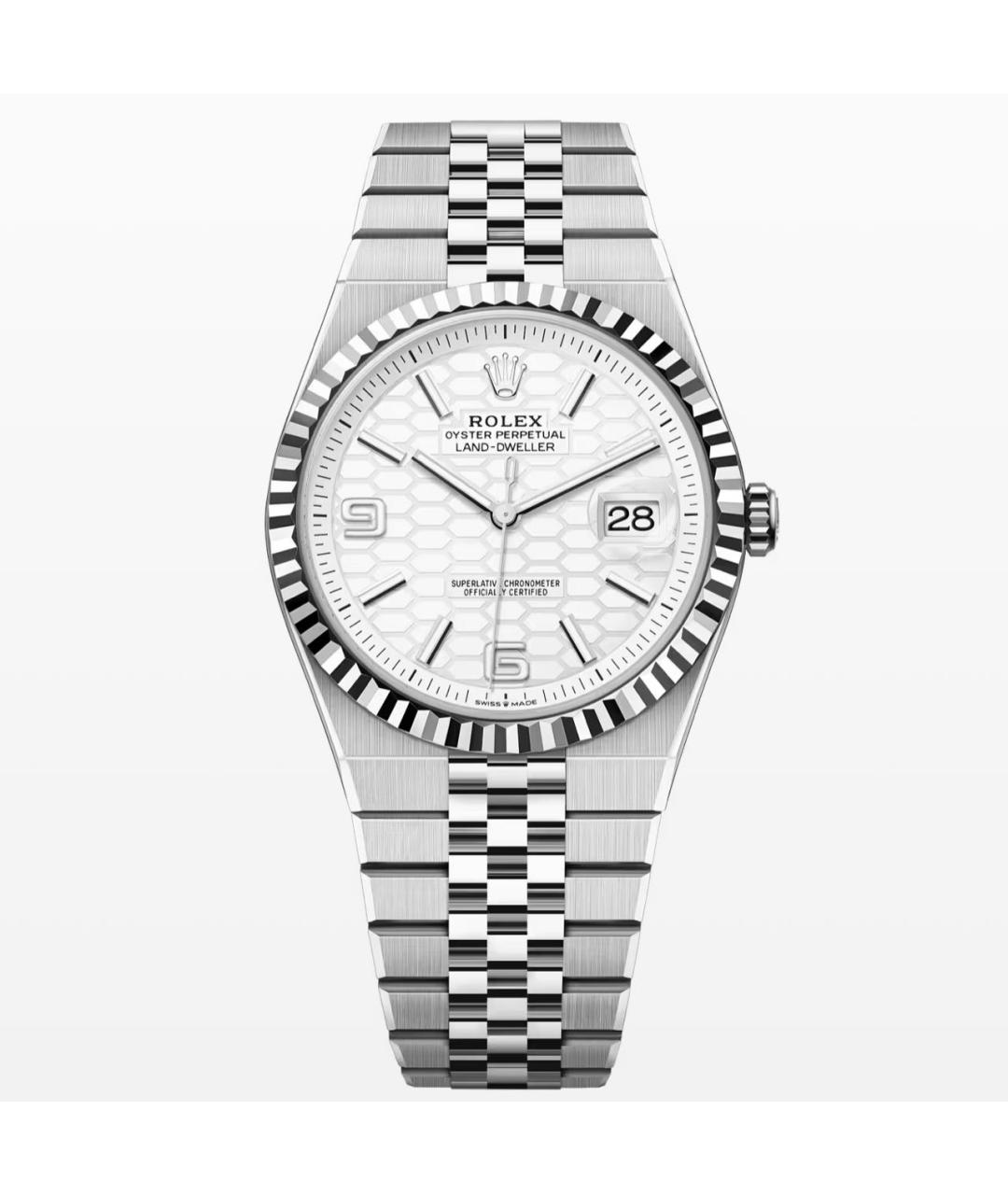 ROLEX Серебряные часы из белого золота, фото 3
