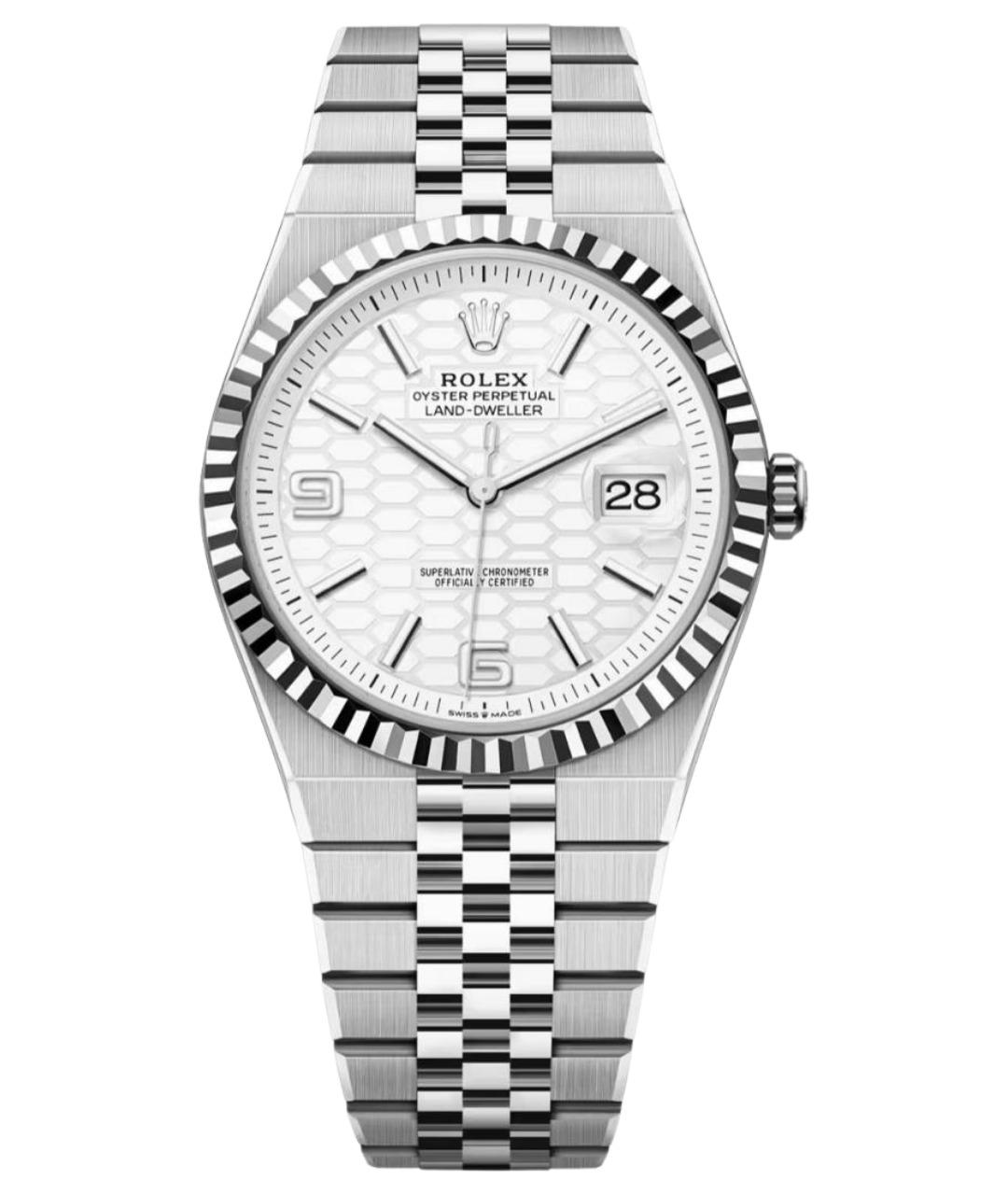 ROLEX Серебряные часы из белого золота, фото 1
