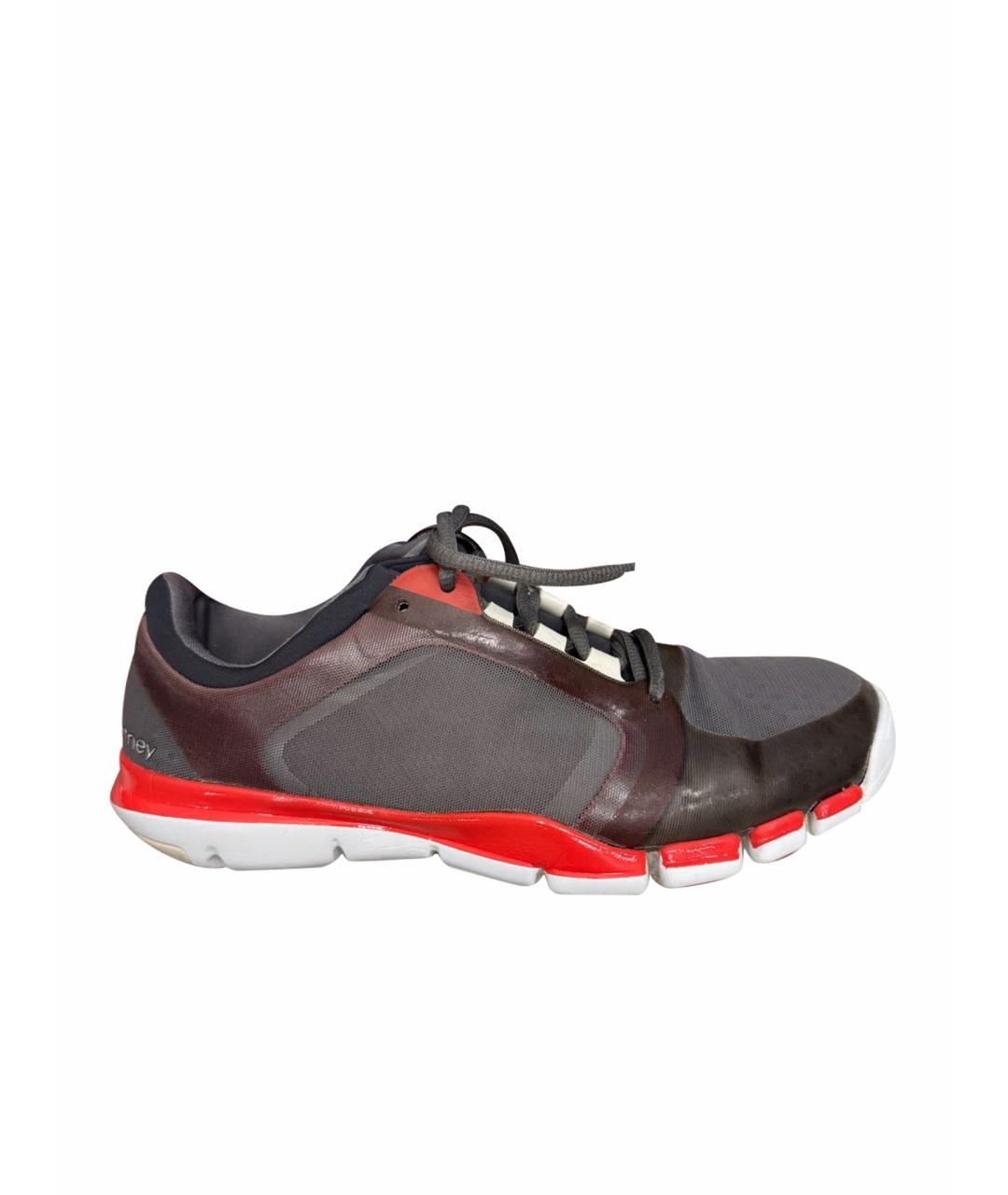 ADIDAS BY STELLA MCCARTNEY Красные текстильные кроссовки, фото 1