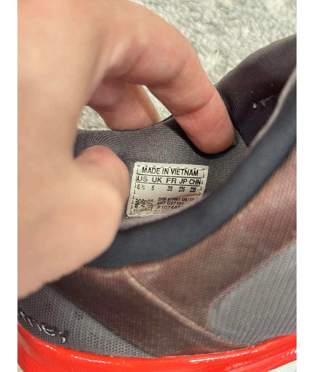 ADIDAS BY STELLA MCCARTNEY Красные текстильные кроссовки, фото 4