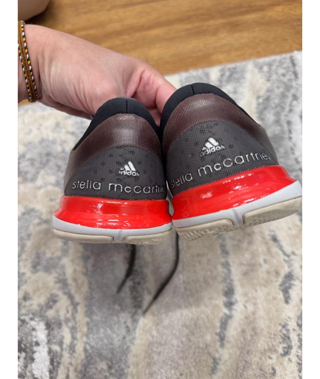 ADIDAS BY STELLA MCCARTNEY Красные текстильные кроссовки, фото 3