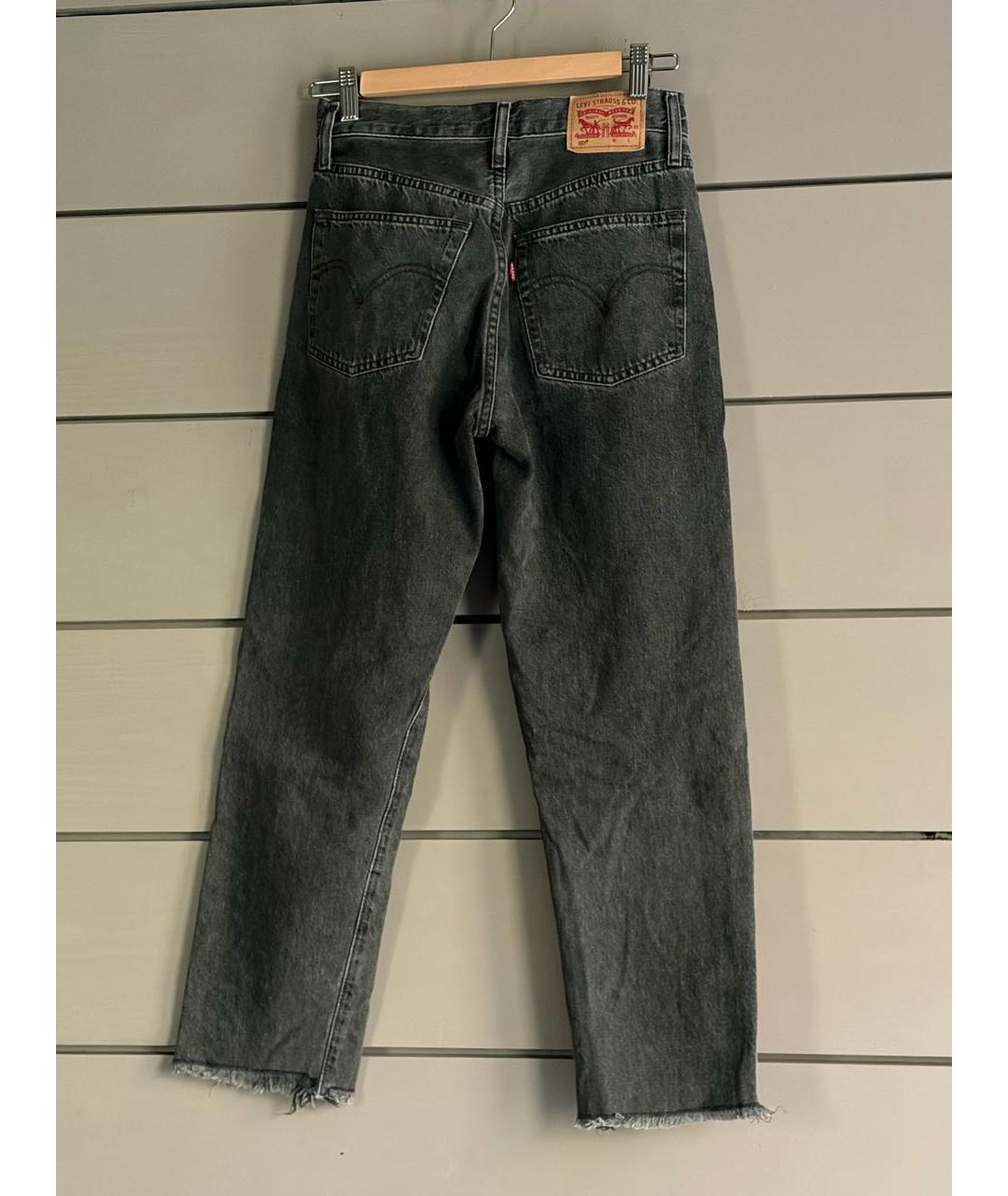 LEVI'S Антрацитовые хлопковые прямые джинсы, фото 2