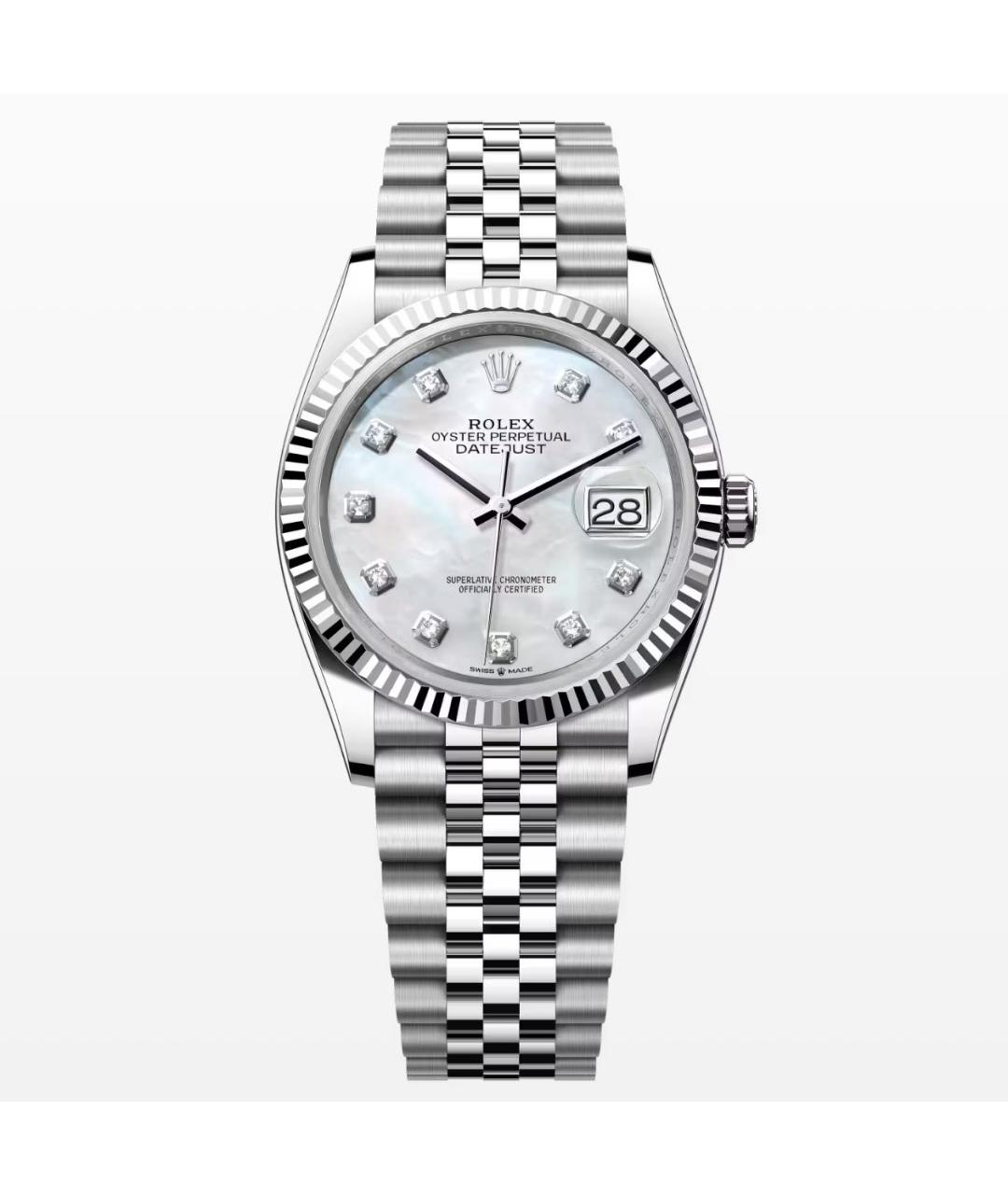 ROLEX Серебряные часы из белого золота, фото 3