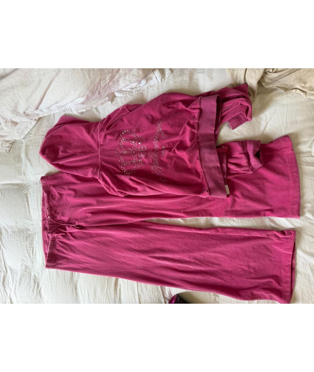 BALENCIAGA Розовый бархатный костюм с брюками, фото 4