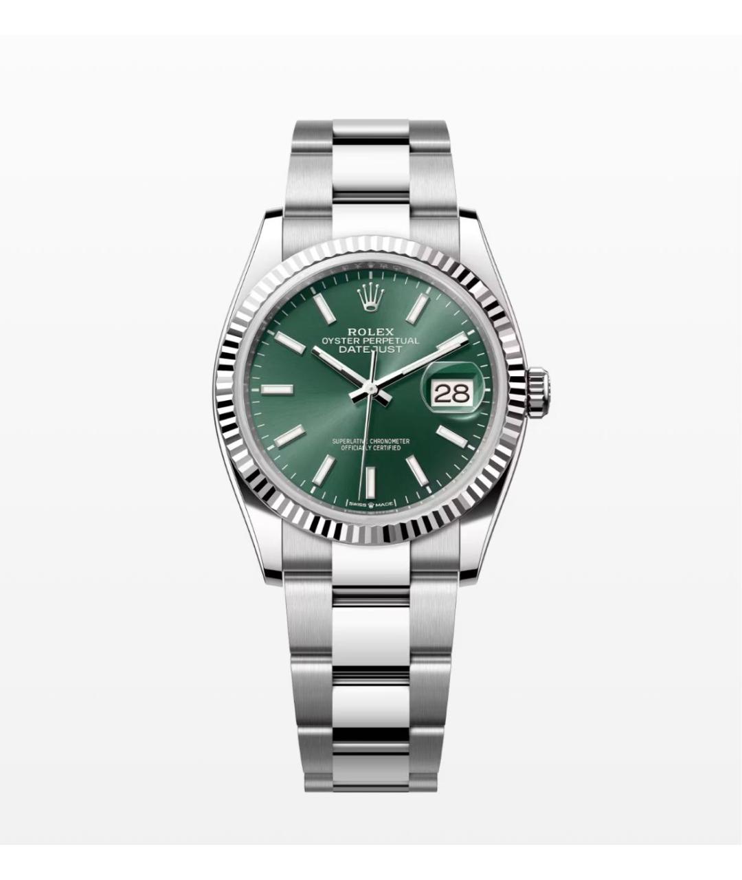 ROLEX Серебряные часы из белого золота, фото 2