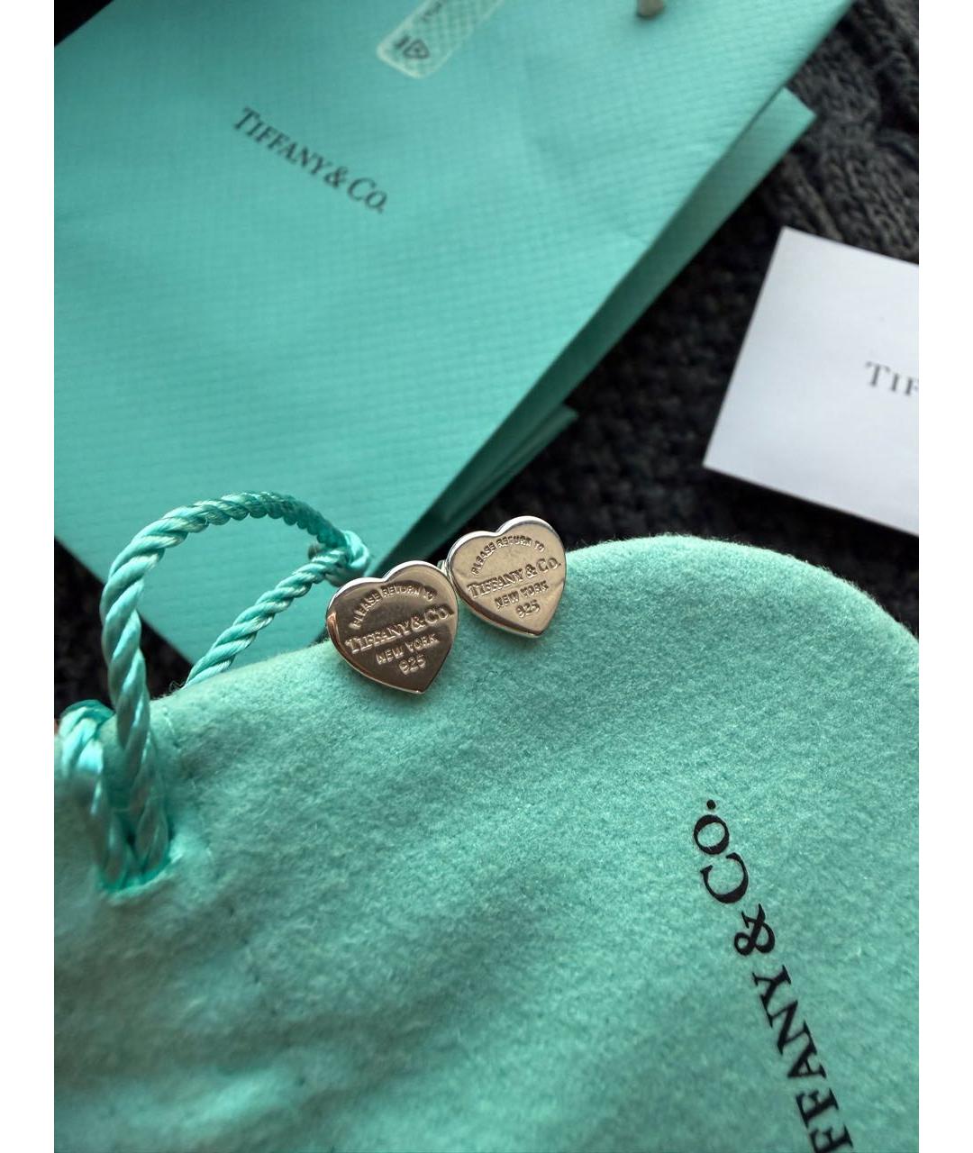 TIFFANY&CO Серебряные серебряные серьги, фото 4