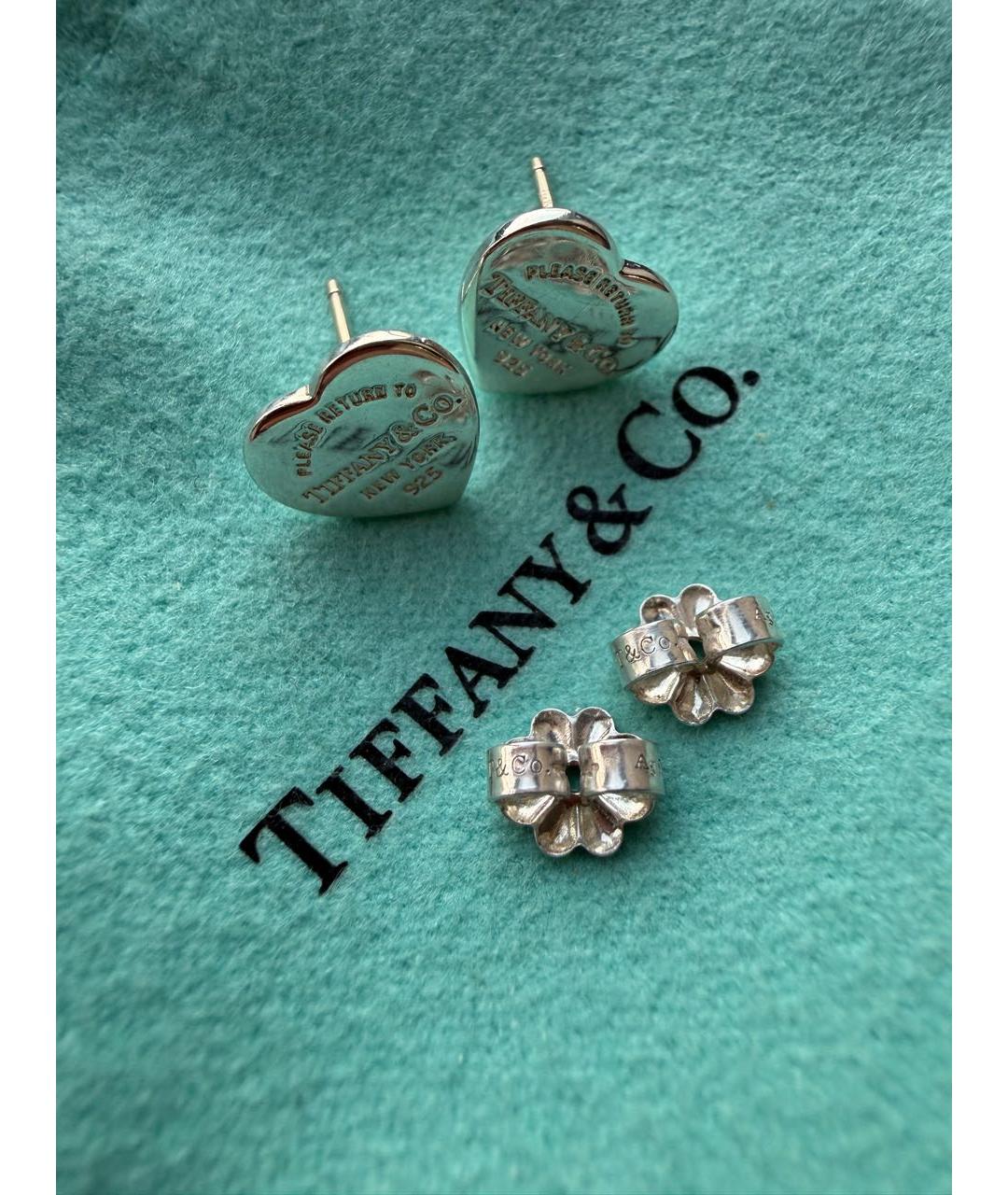TIFFANY&CO Серебряные серебряные серьги, фото 6