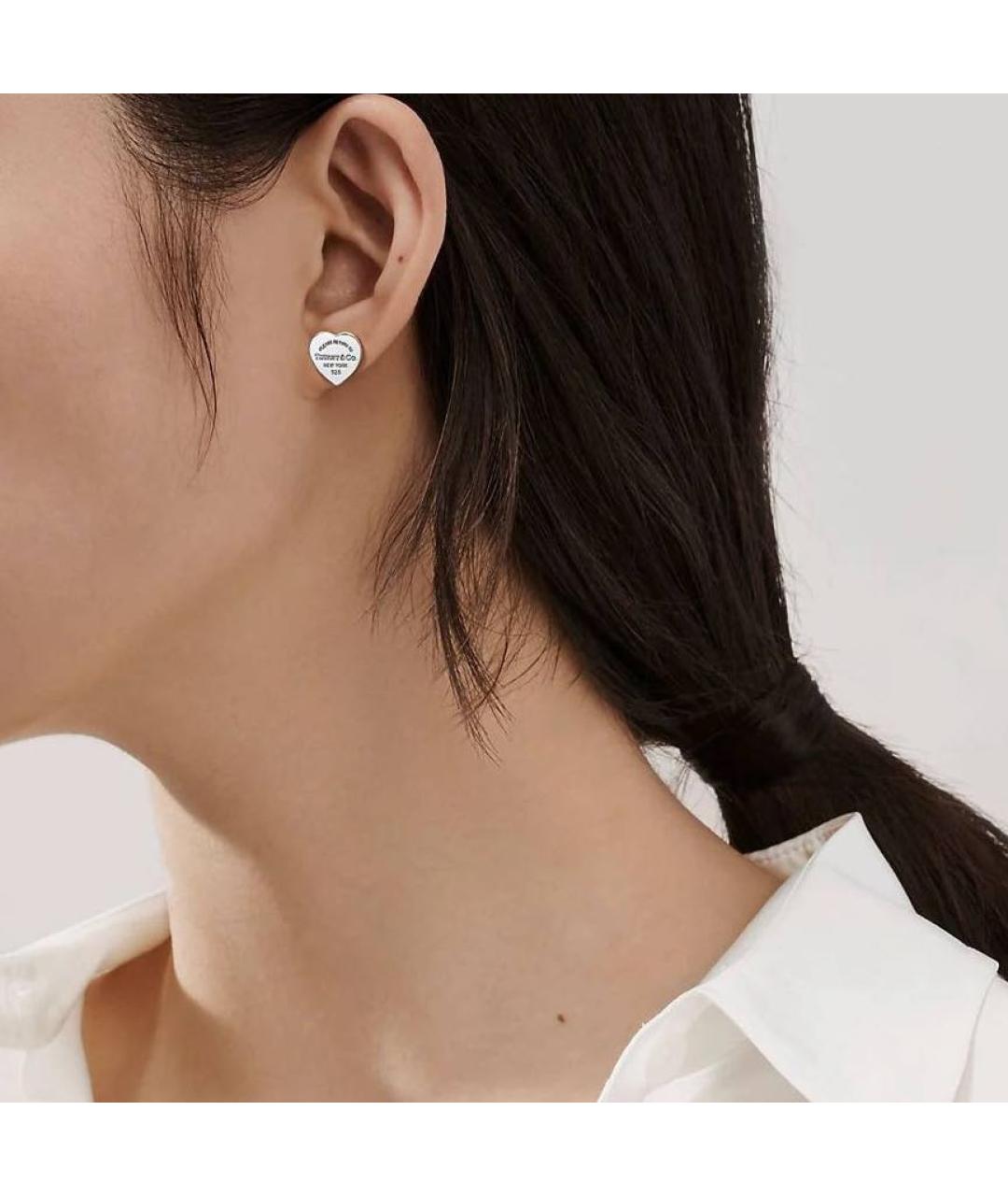 TIFFANY&CO Серебряные серебряные серьги, фото 2