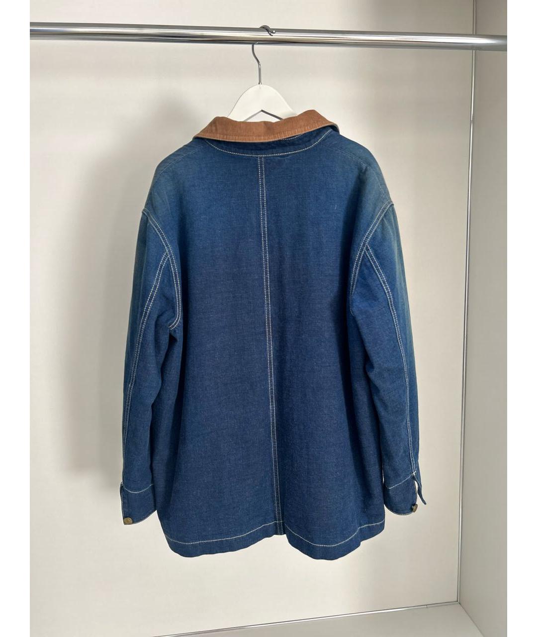 GUCCI Синяя хлопковая куртка, фото 2
