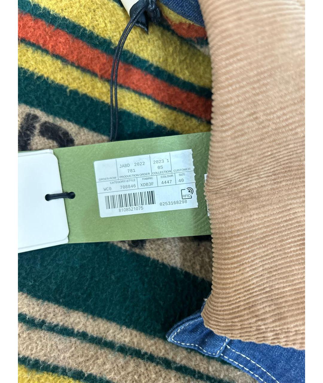 GUCCI Синяя хлопковая куртка, фото 8