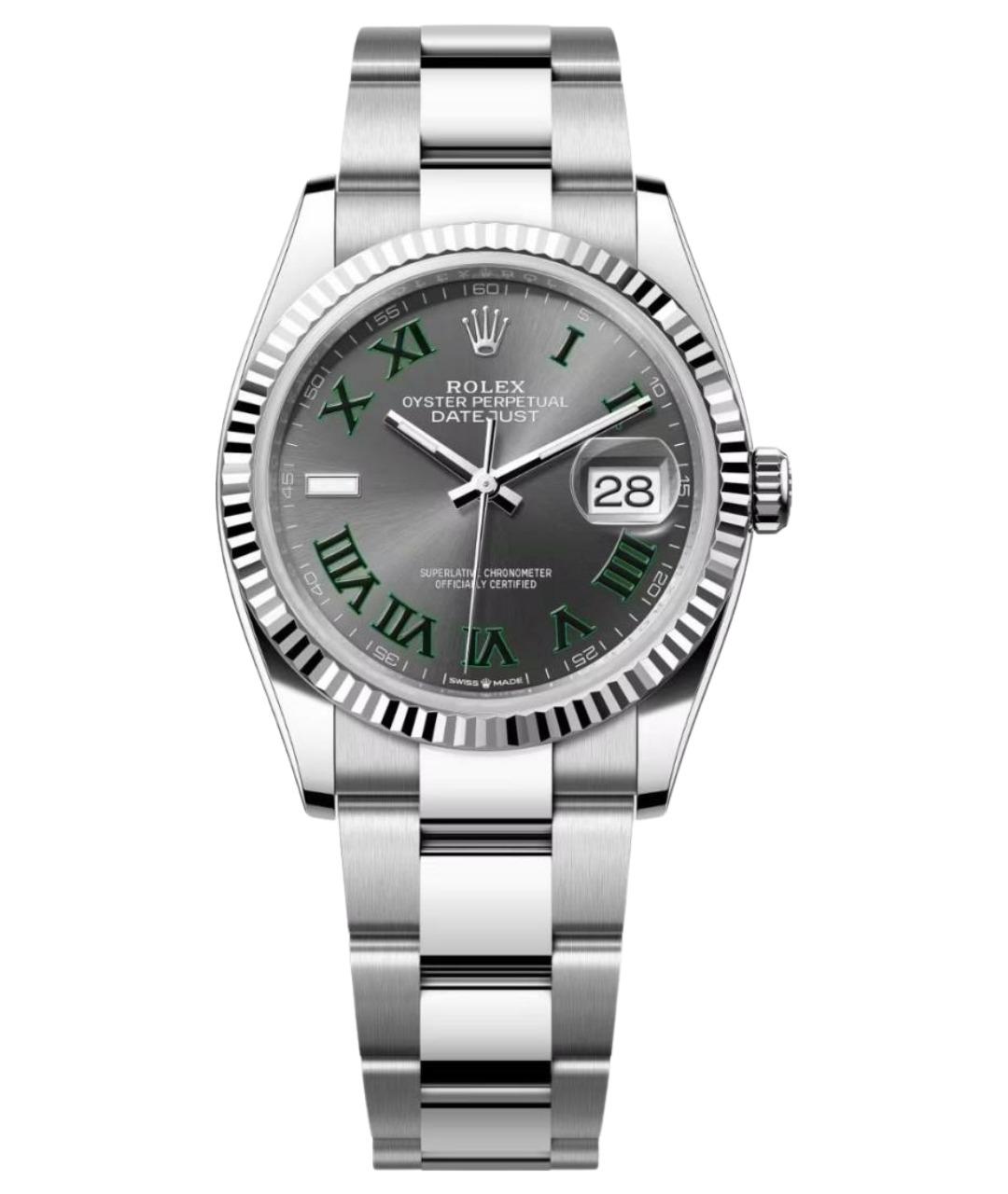 ROLEX Серебряные часы из белого золота, фото 1