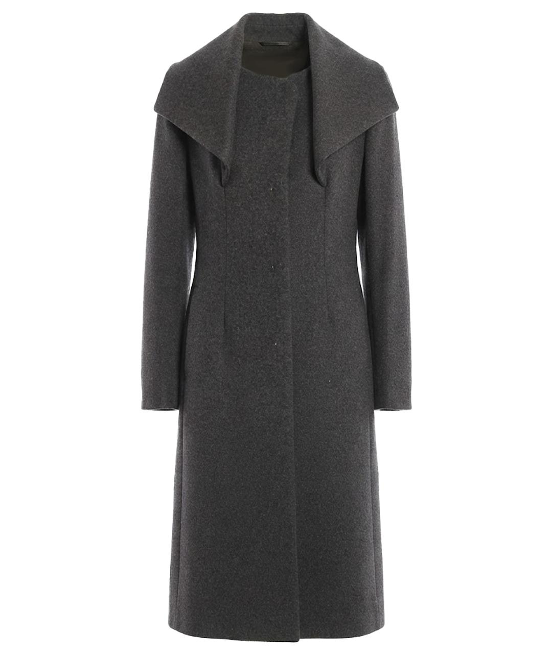 SPORTMAX Серое шерстяное пальто, фото 1