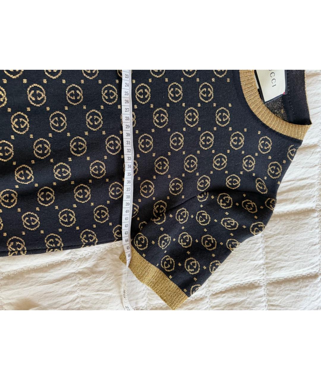 GUCCI Черный шерстяной джемпер / свитер, фото 2