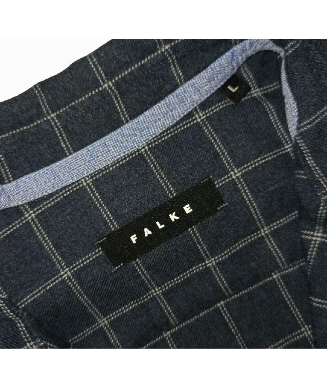 FALKE Черная хлопковая кэжуал рубашка, фото 5