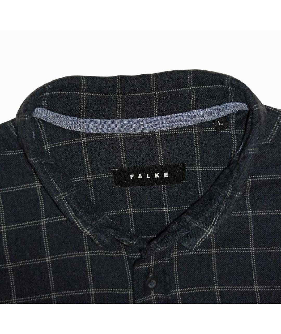 FALKE Черная хлопковая кэжуал рубашка, фото 4