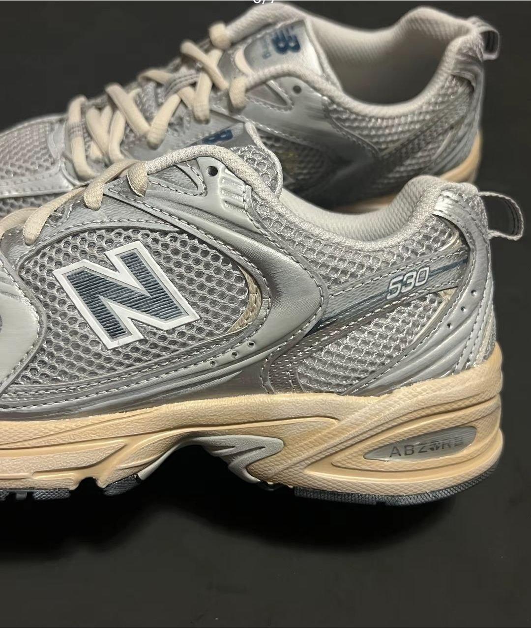 NEW BALANCE Серые кроссовки, фото 3
